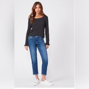 PAIGE Brigitte straight leg cropped jeans 32 excellent condition